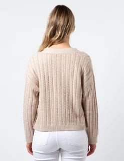 Posey Cardigan - Tan Melange
