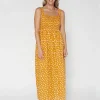 Primrose Dress - Peach Spot