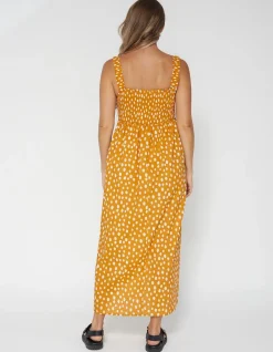 Primrose Dress - Peach Spot