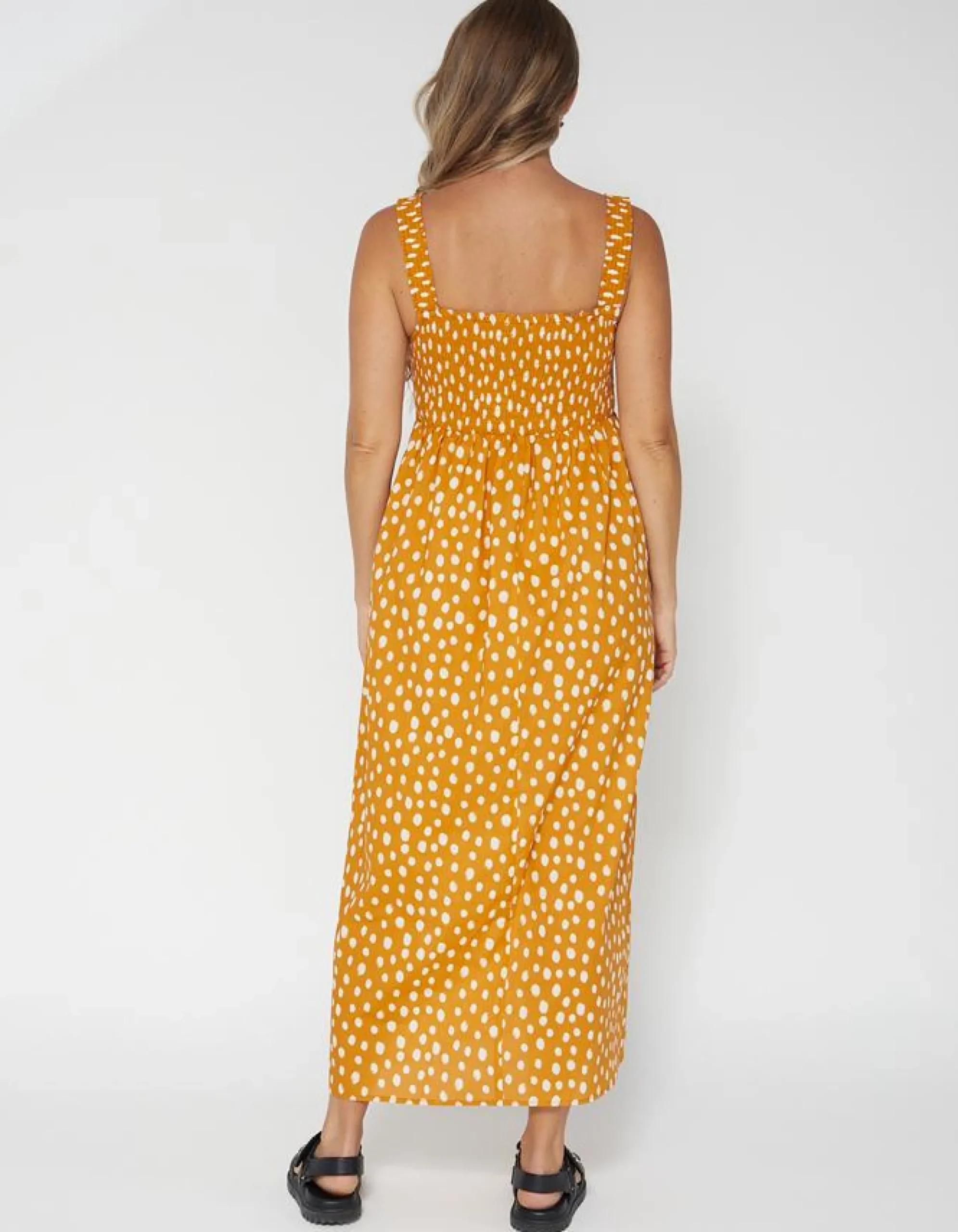 Primrose Dress - Peach Spot