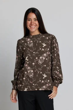 Prospect Blouse - Hummingbirds