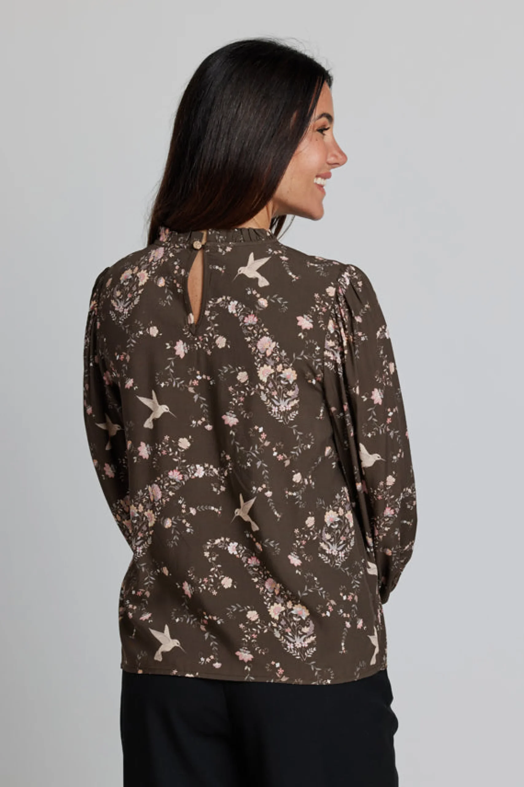 Prospect Blouse - Hummingbirds
