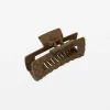 Quilted Hair Grip - Espresso