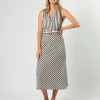 Rael Dress - Licorice Stripe