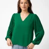 Sabine Blouse - Parakeet Green