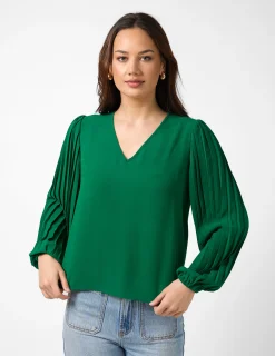 Sabine Blouse - Parakeet Green