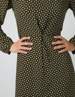 Sahra Dress - Olive Mosaic