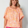 Santorini Blouse - Tulleries Topaz