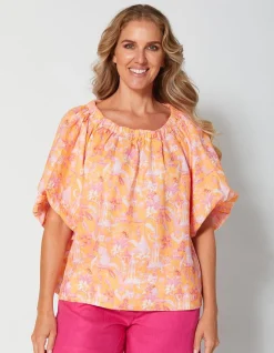 Santorini Blouse - Tulleries Topaz
