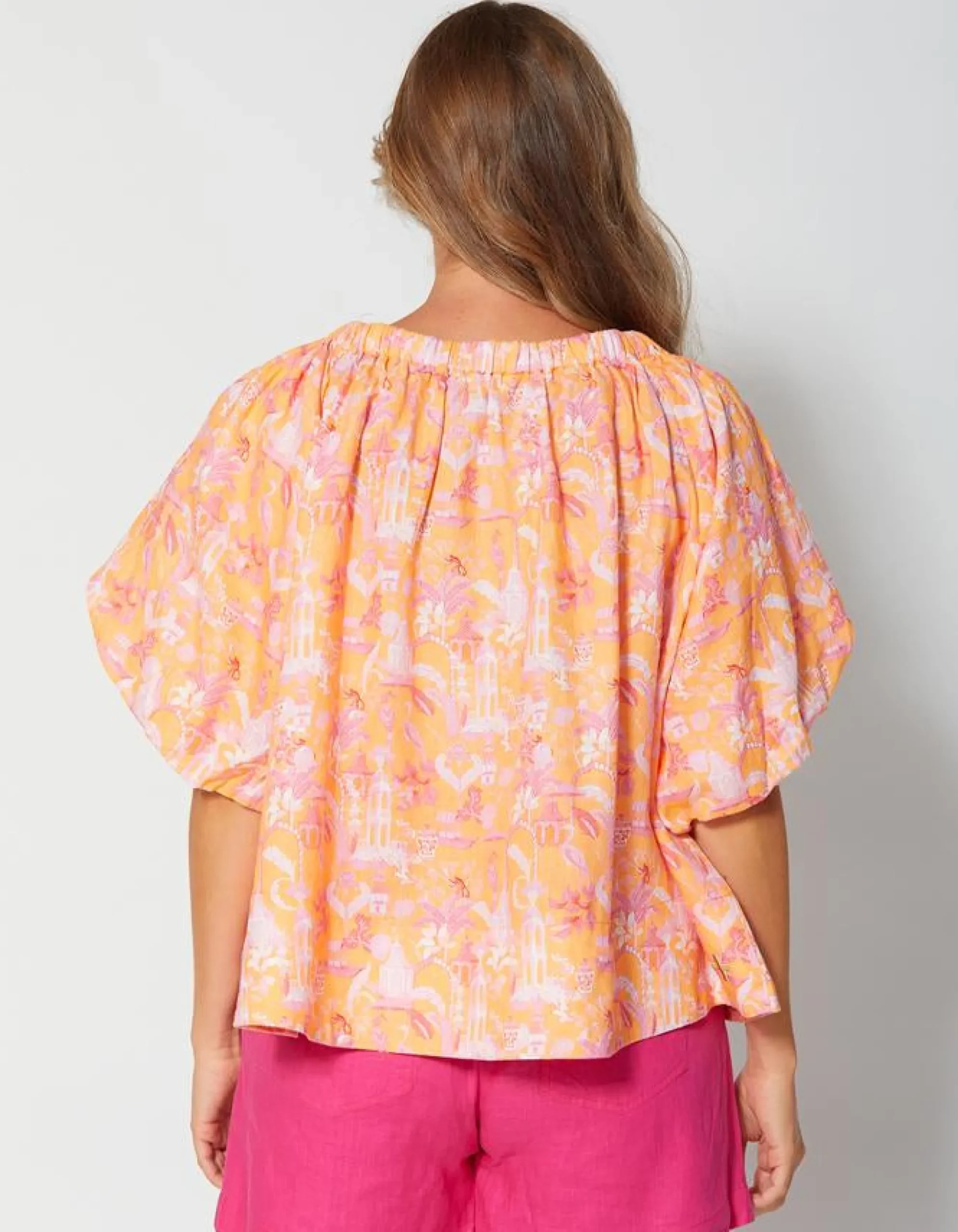 Santorini Blouse - Tulleries Topaz