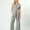 Saylor Jumpsuit - Navy Stripe