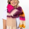 Scarf - Pinks and Pompoms