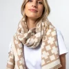 Scarf Cross - Beige