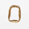 Set of 5 Gold Chains Bracelet