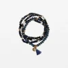 Set of 4 Navy Bead Bracelet