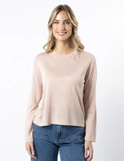 Shimmer Top - Rose