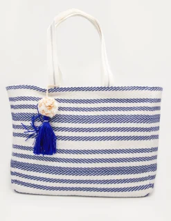 Shopper Bag - Navy Herringbone