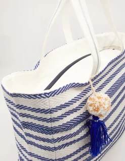 Shopper Bag - Navy Herringbone