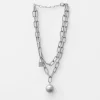 Silver Ball and Chain Necklace