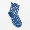 Sock Dotty - Blue and White