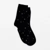 Sock Mini Stars - Silver and Black