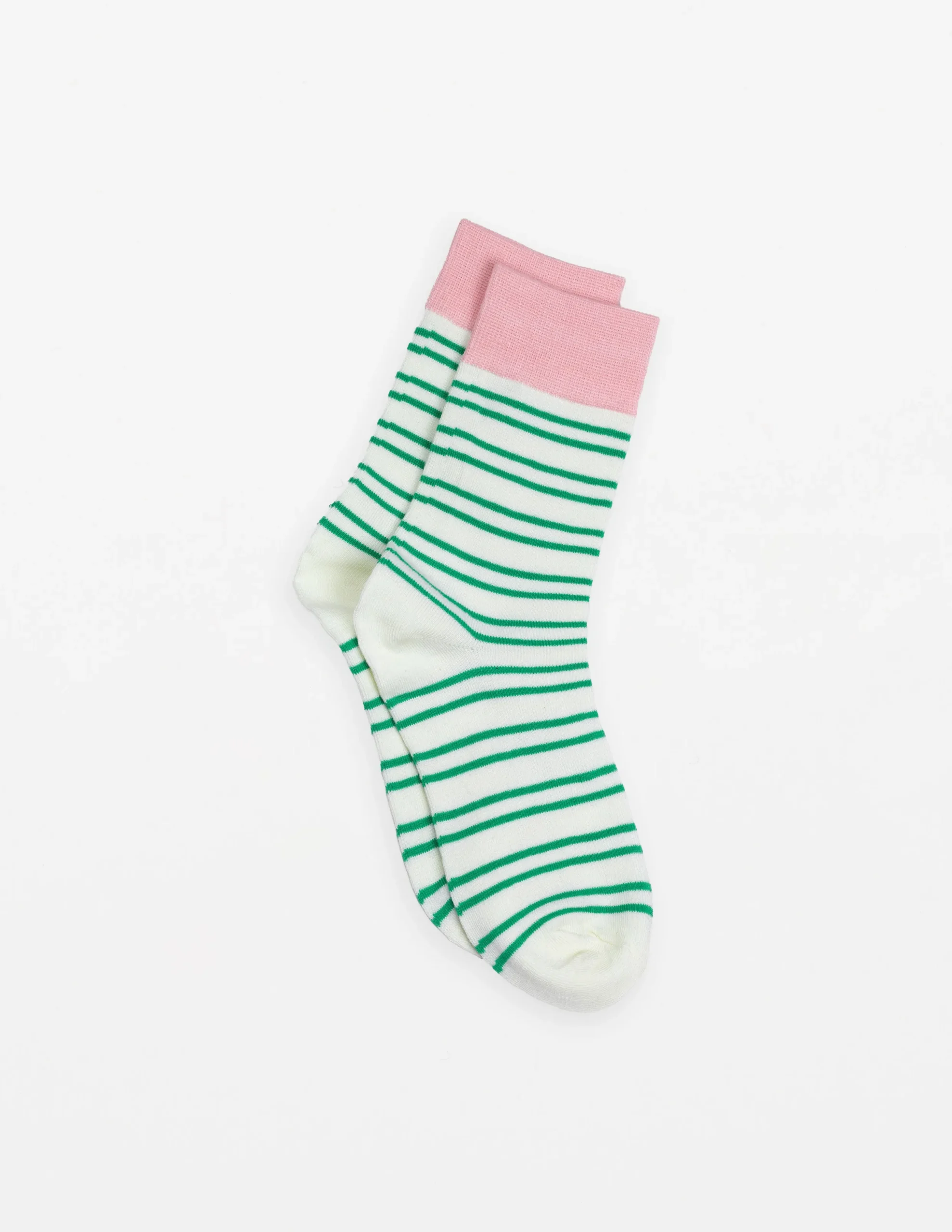 Sock Stripes - Green and White