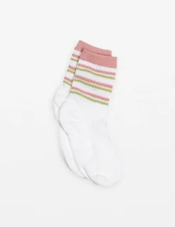 Sock Stripes - Pink and Green Stripe