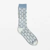 Sock Stripes and Dots - White