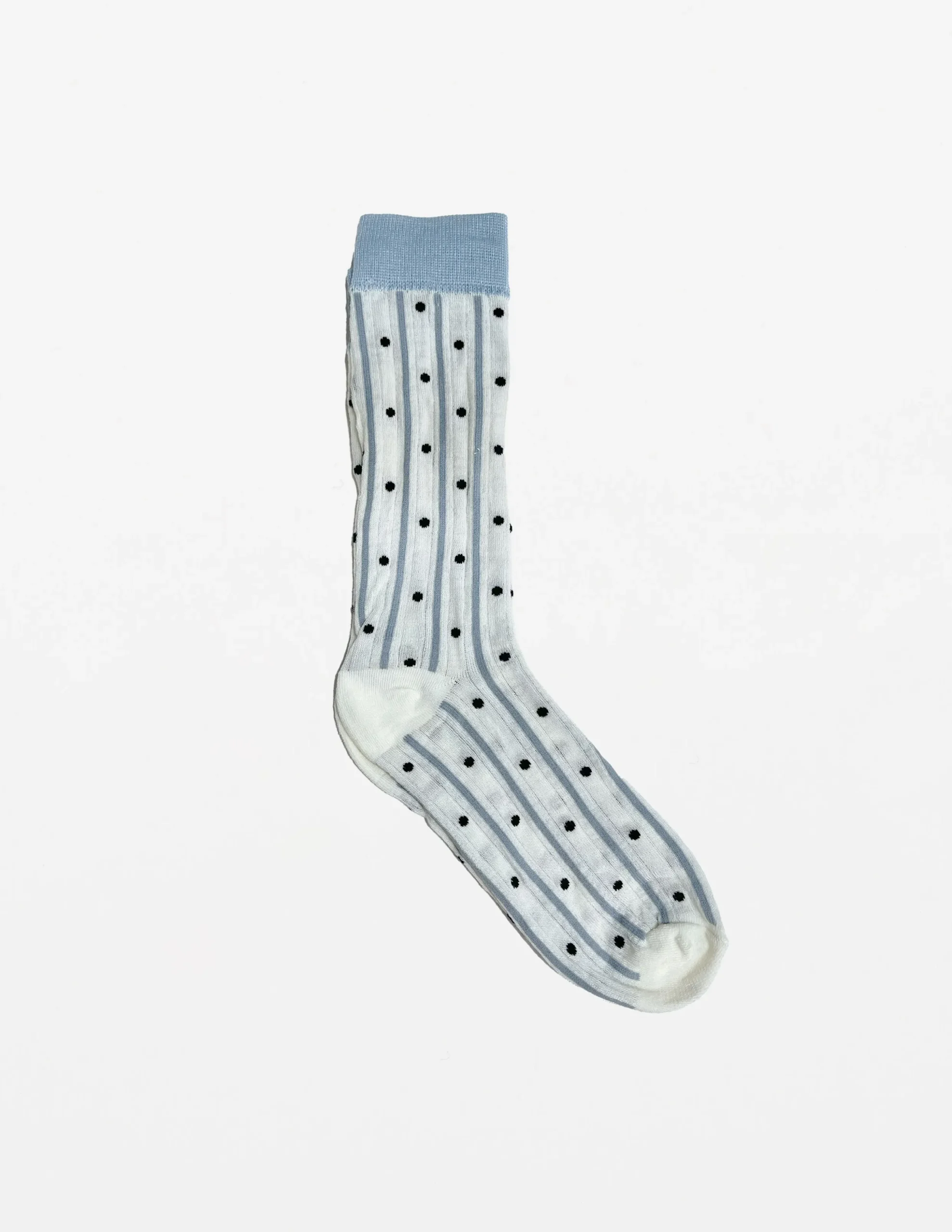 Sock Stripes and Dots - White