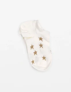 Socks Glitter Stars - White