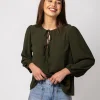 Sonnet Blouse - Khaki