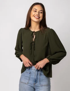 Sonnet Blouse - Khaki