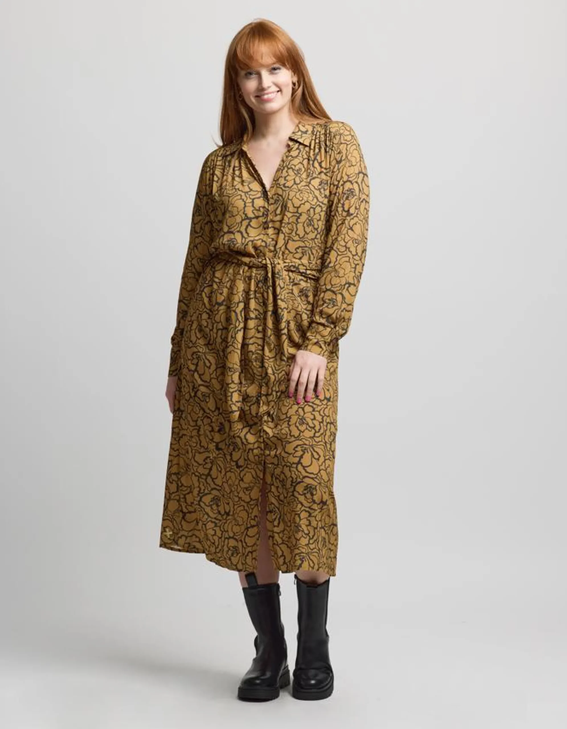 Staten Dress - Bronze Peony
