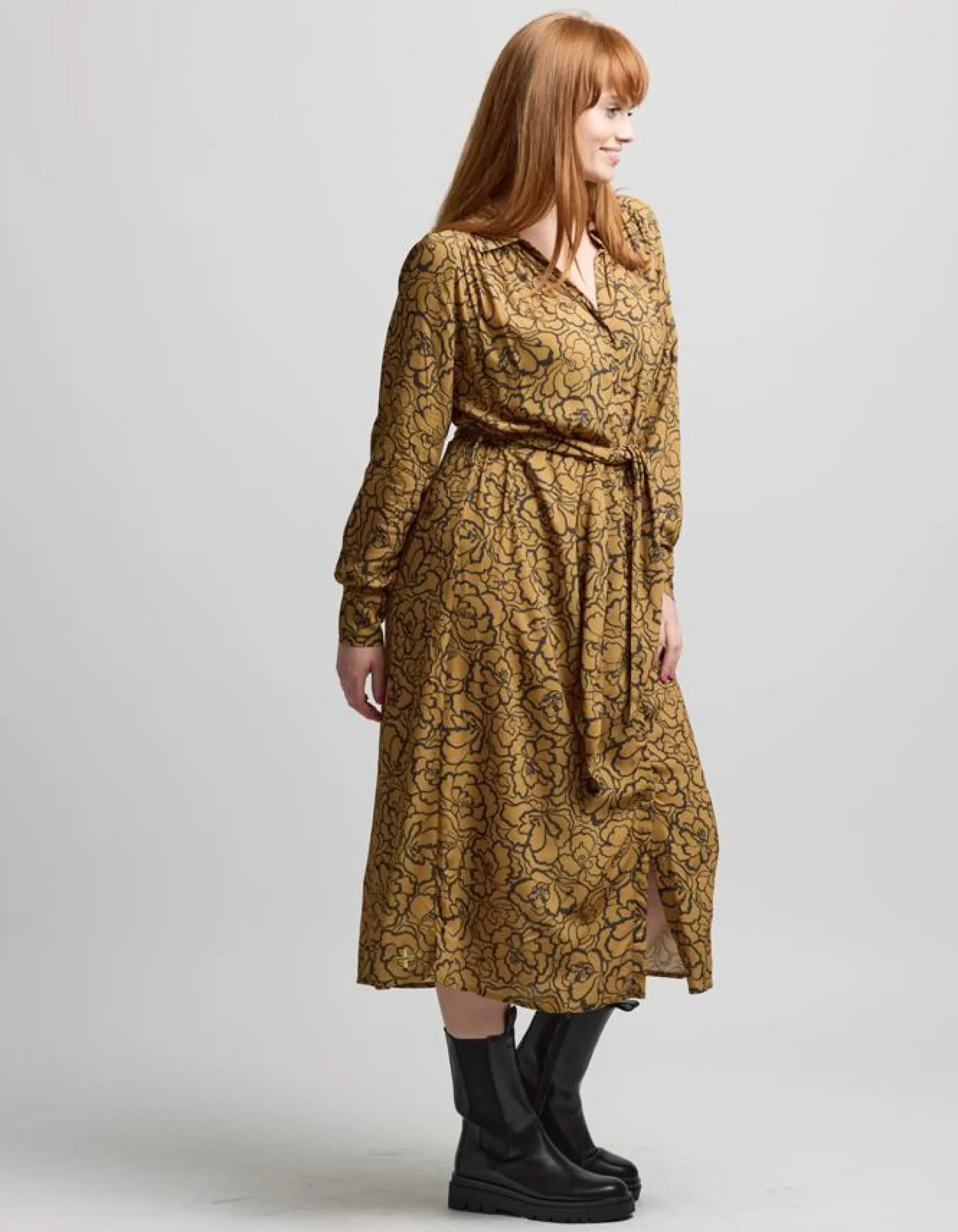Staten Dress - Bronze Peony