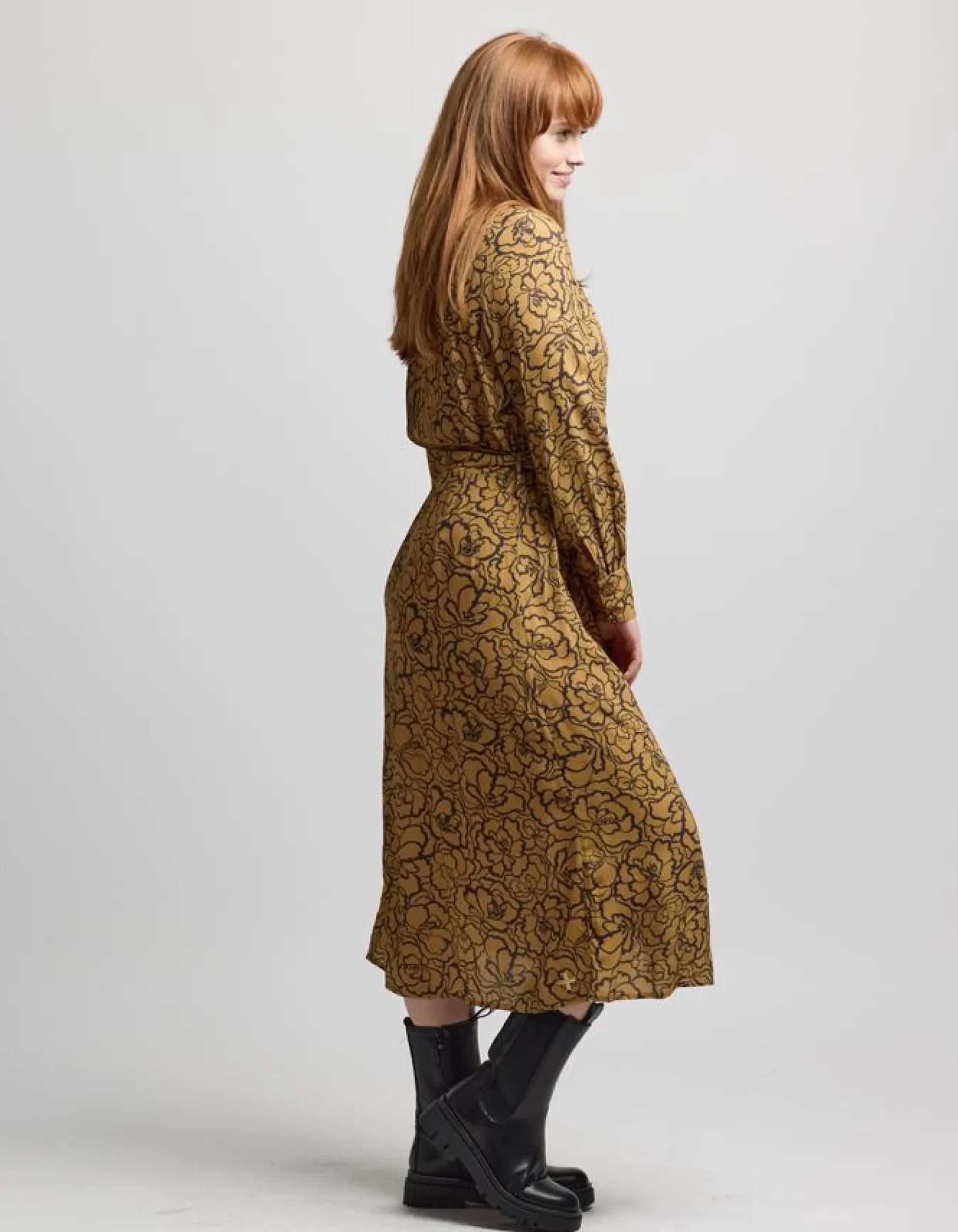 Staten Dress - Bronze Peony