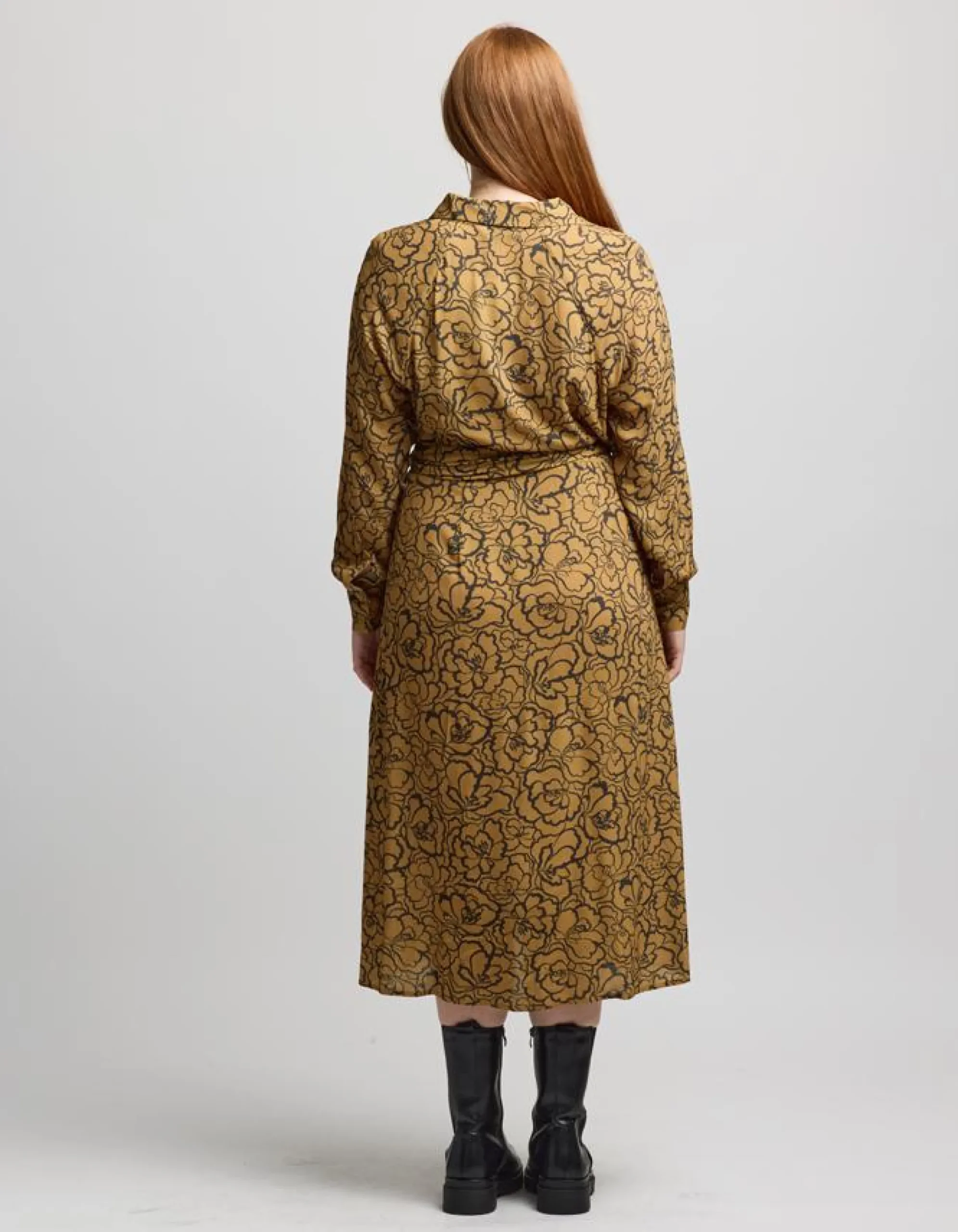 Staten Dress - Bronze Peony