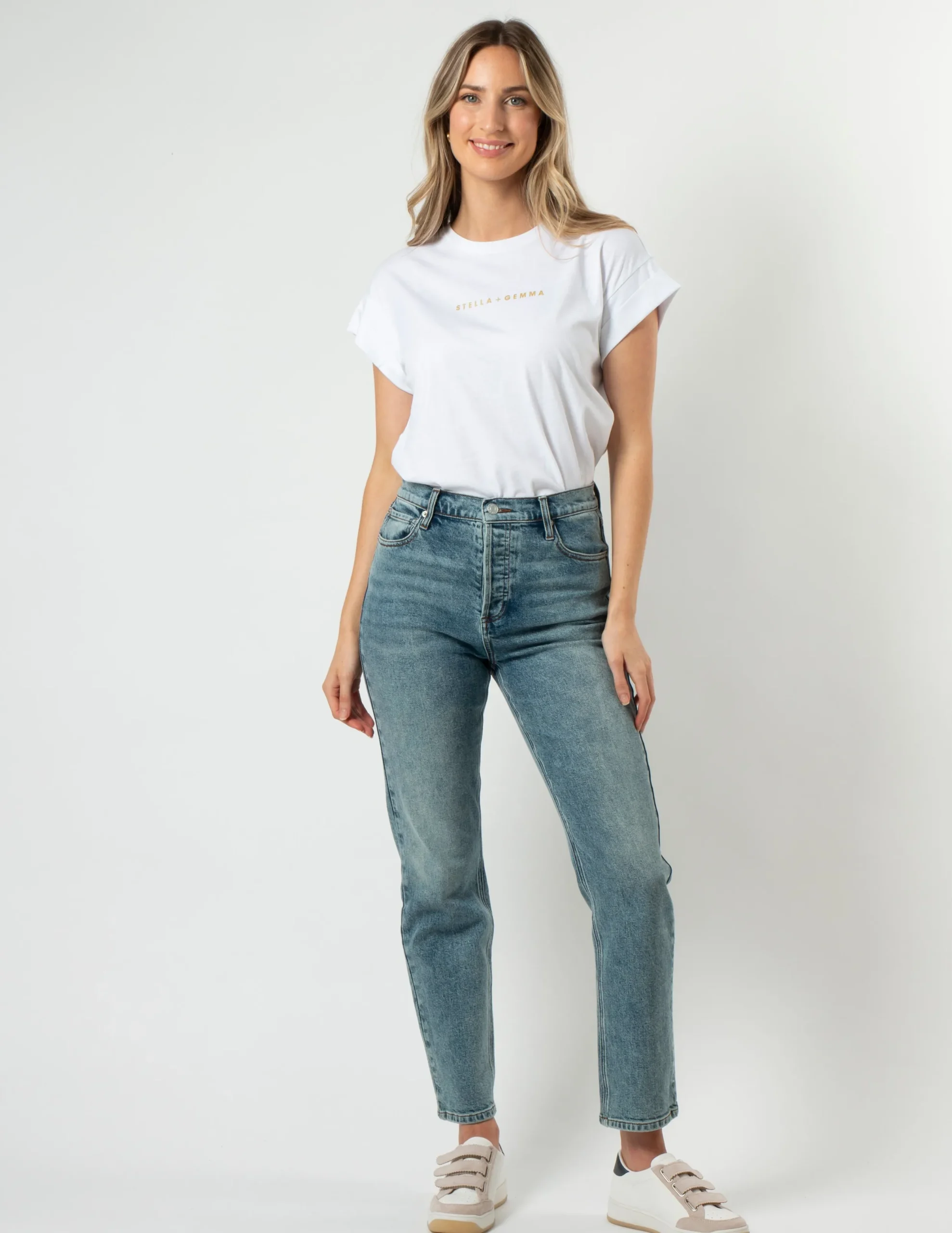 STELLA ESSENTIALS Aubrey Jean - Mid Denim Blue