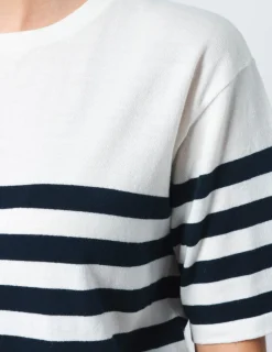 STELLA ESSENTIALS Baldwin Top - Navy/White Stripe