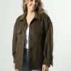 STELLA ESSENTIALS Becca Shacket - Khaki