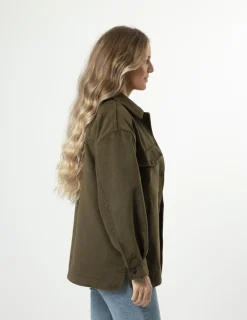 STELLA ESSENTIALS Becca Shacket - Khaki