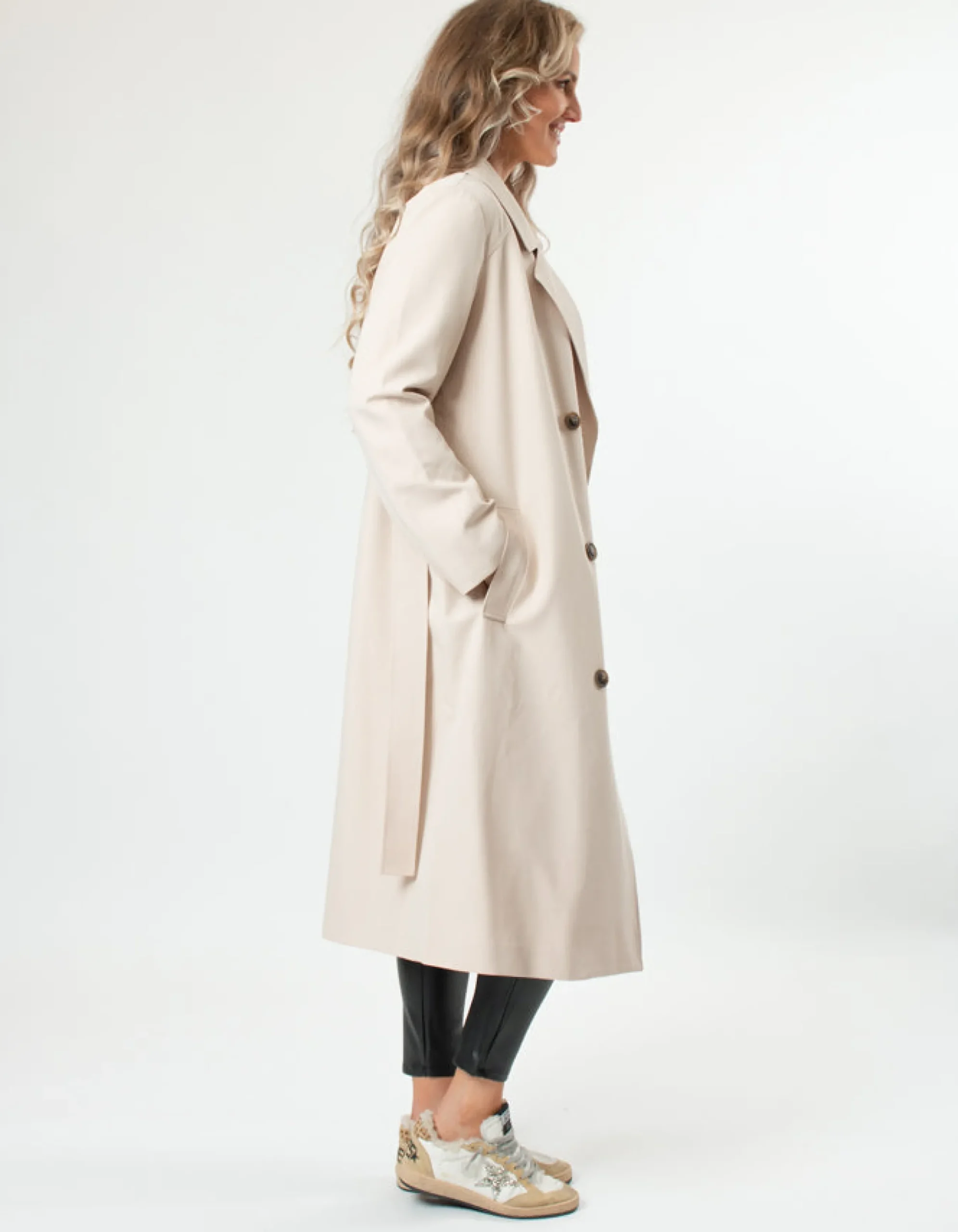 STELLA ESSENTIALS Boston Trench - Crème Brulee