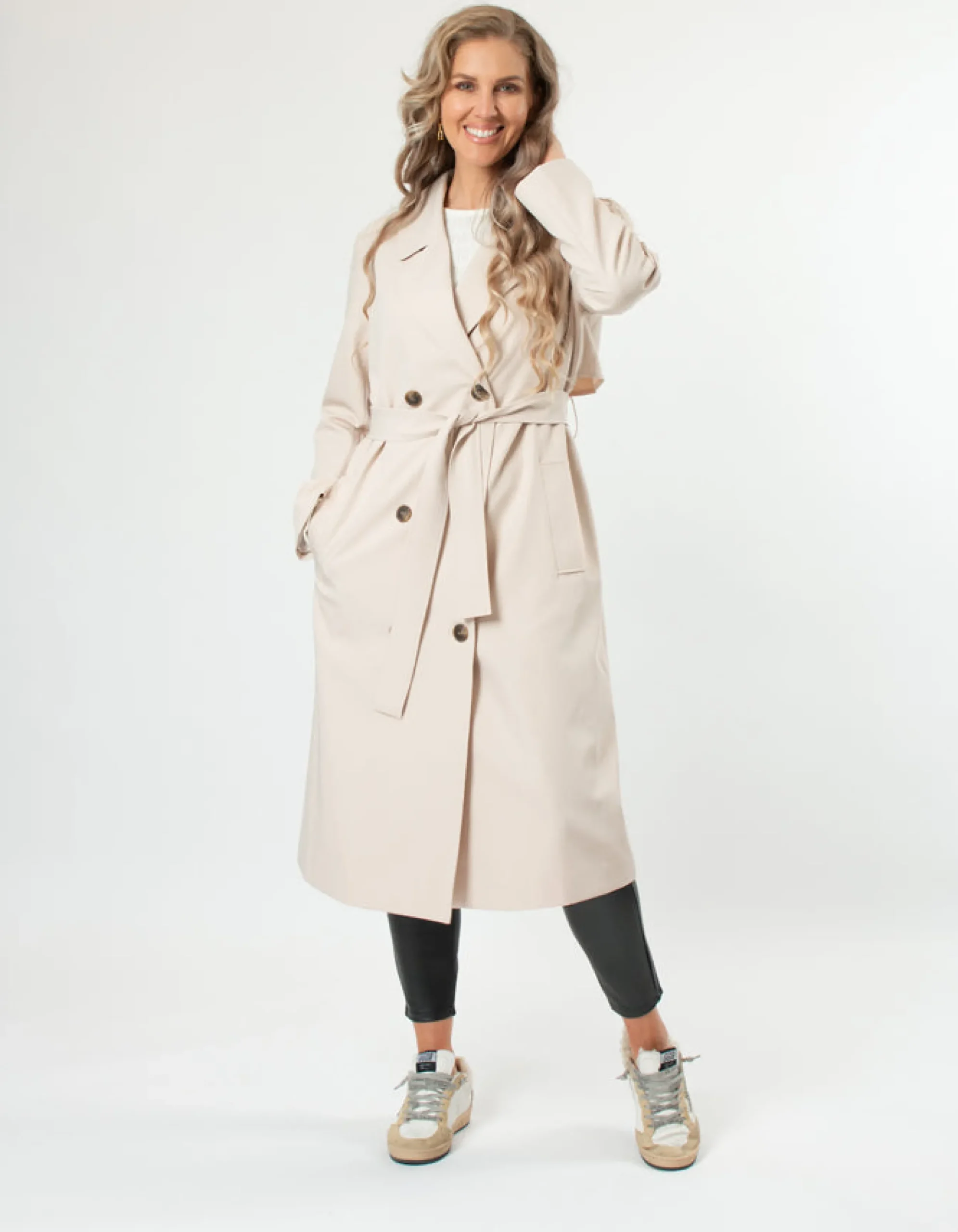 STELLA ESSENTIALS Boston Trench - Crème Brulee