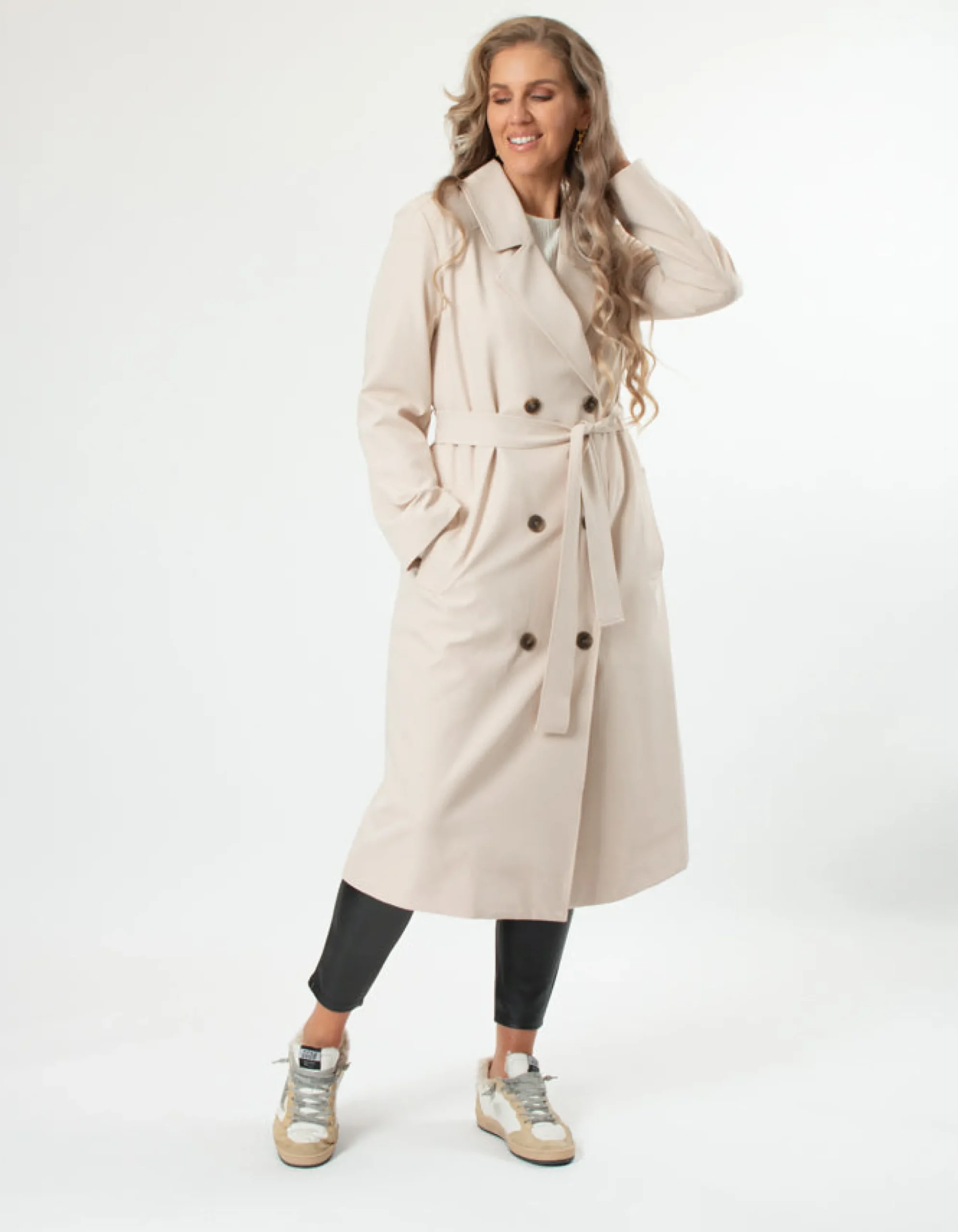 STELLA ESSENTIALS Boston Trench - Crème Brulee