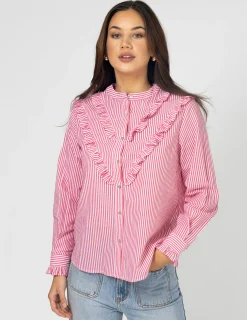 STELLA ESSENTIALS Cici Blouse - Tomato Stripe