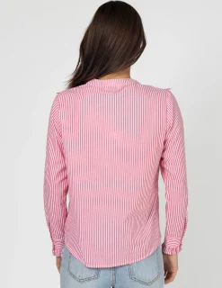 STELLA ESSENTIALS Cici Blouse - Tomato Stripe