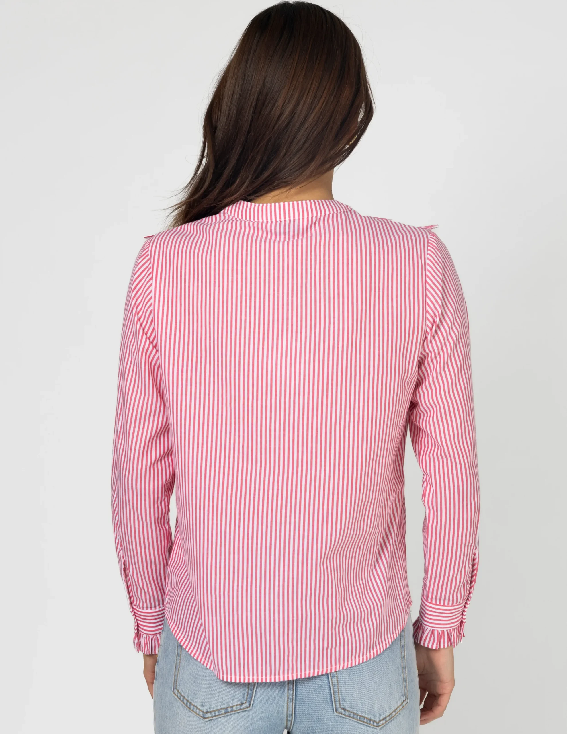 STELLA ESSENTIALS Cici Blouse - Tomato Stripe