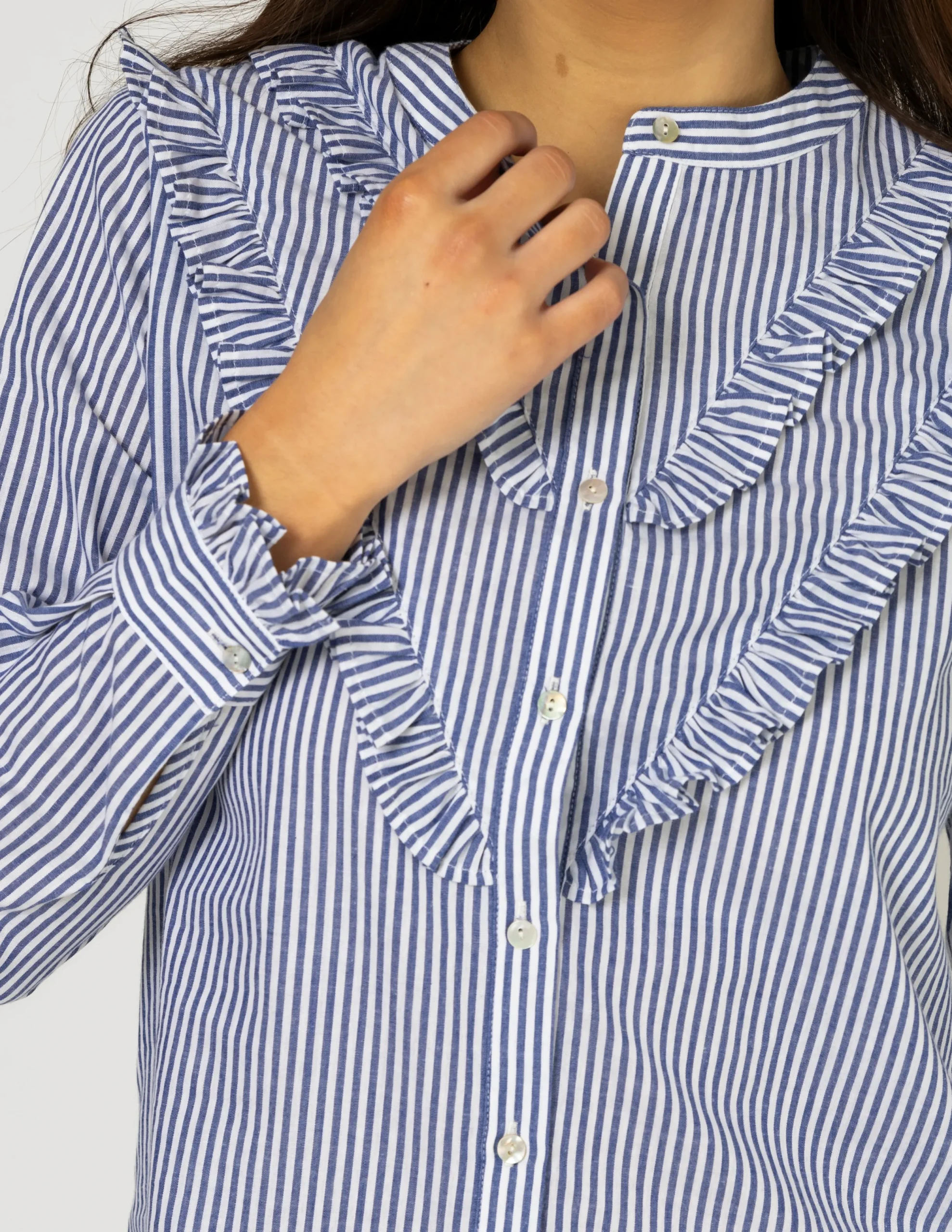 STELLA ESSENTIALS Cici Blouse - Navy Stripe