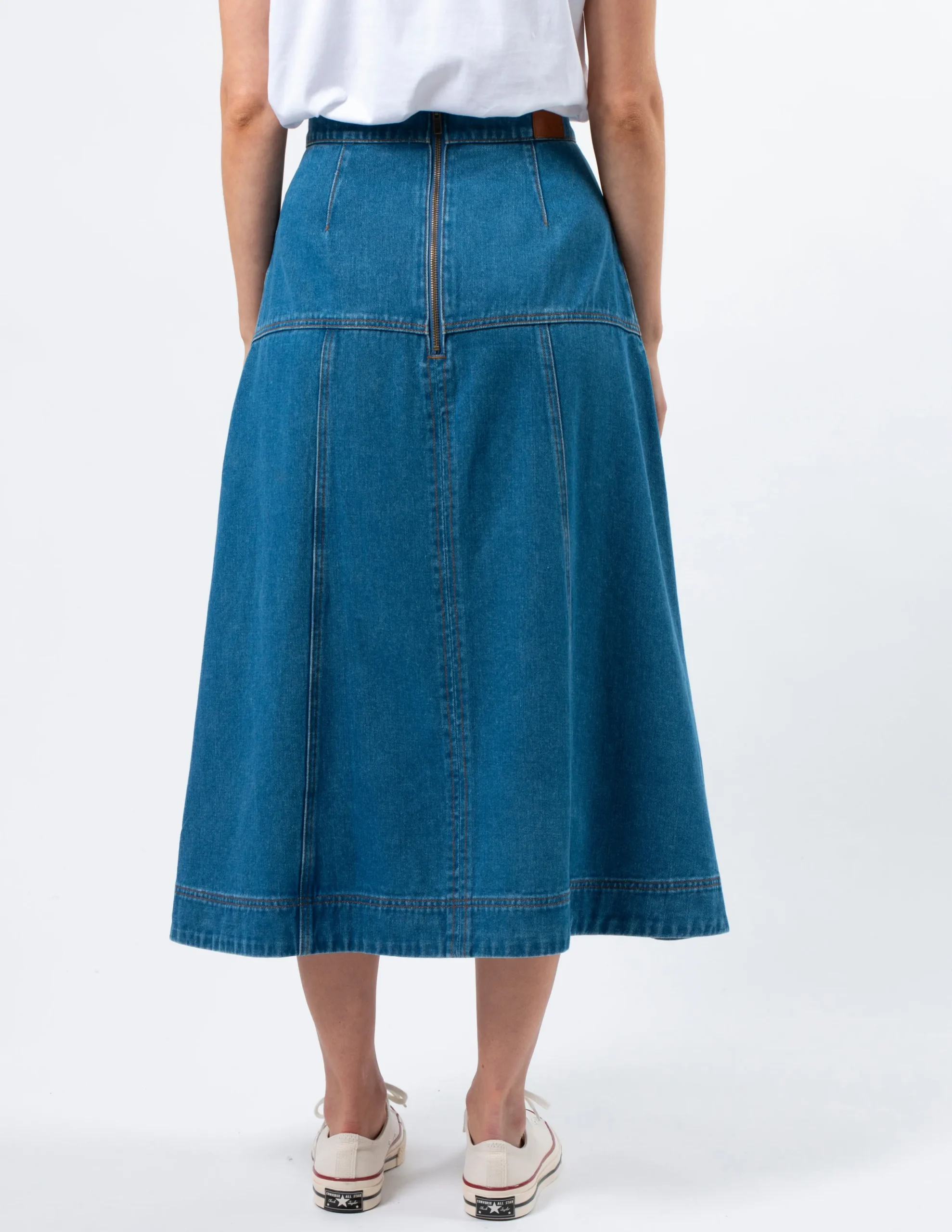 STELLA ESSENTIALS Dixie Skirt - Mid Wash