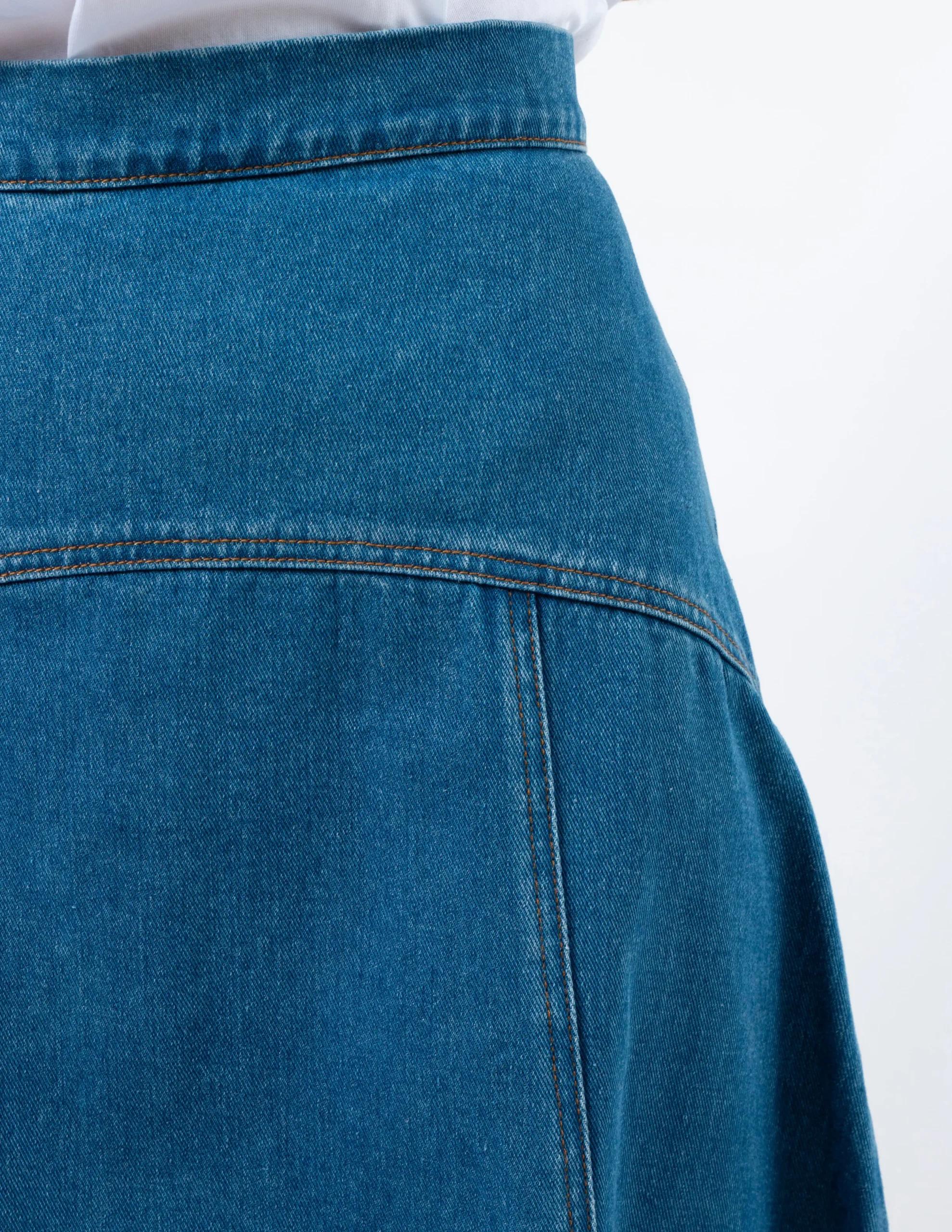 STELLA ESSENTIALS Dixie Skirt - Mid Wash