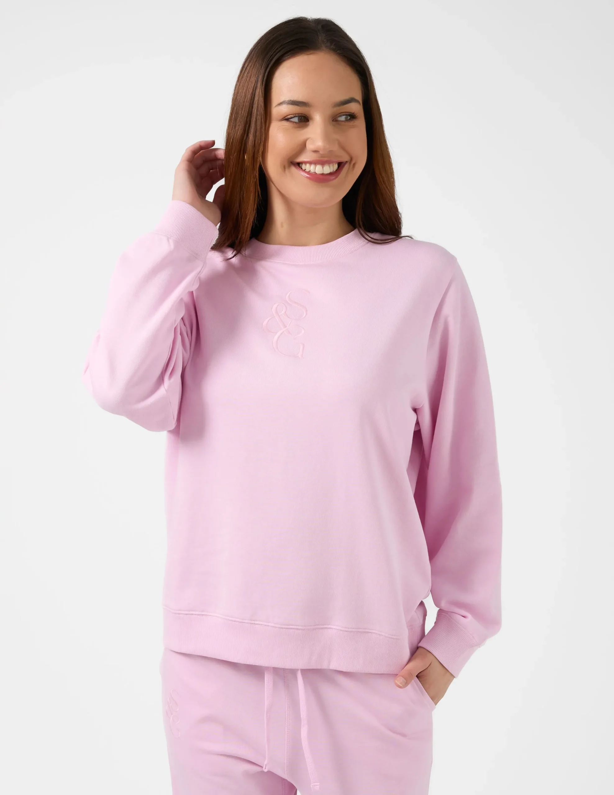 STELLA ESSENTIALS Essential Sweater - Candyfloss Logo